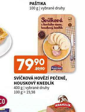 Terno Svíčková hovězí pečeně, houskový knedlík nabídka