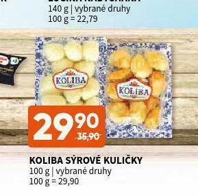 Terno Koliba sýrové kuličky nabídka