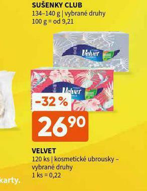 Terno Velvet kosmetické ubrousky nabídka