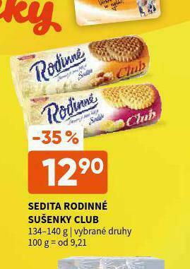 Terno Sedita rodinné sušenky club nabídka