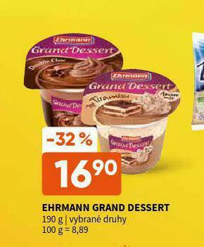 Terno Ehrmann grand dessert nabídka
