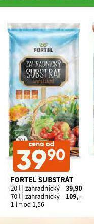 Terno Fortel substrát zahradnický nabídka