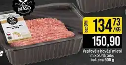 Jip Vepřové a hovězí mleté mix 20% tuku bal. cca nabídka