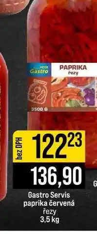 Jip Gastro Servis paprika červená řezy nabídka