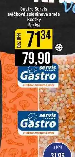 Jip Gastro Servis svíčková zeleninová směs kostky nabídka