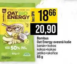 Jip Bombus Oat Energy ovesná kaše banán+kokos kokos+kakao jablko+skořice 65 g nabídka