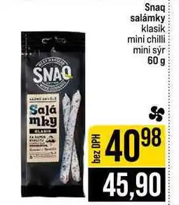 Jip Snaq salámky klasik mini chilli mini sýr nabídka