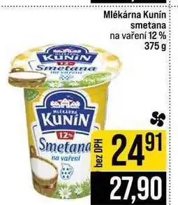 Jip Mlékárna Kunín smetana na vaření 12% nabídka