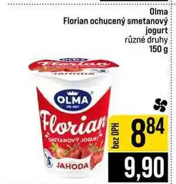 Jip Olma Florian ochucený smetanový jogurt různé druhy nabídka