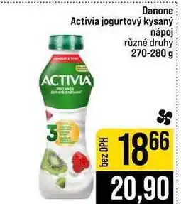 Jip Danone Activia jogurtový kysaný nápoj různé druhy nabídka