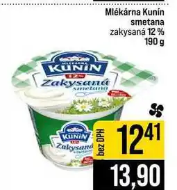 Jip Mlékárna Kunín smetana zakysaná 12% nabídka
