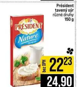 Jip Président tavený sýr různé druhy nabídka