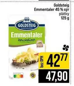 Jip Goldsteig Emmentaler 45 % sýr plátky nabídka