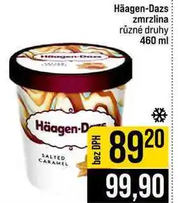 Jip Häagen-Dazs zmrzlina různé druhy nabídka