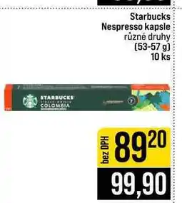 Jip Starbucks Nespresso kapsle různé druhy 53-57 g 10 ks nabídka