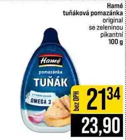 Jip Hamé tuňáková pomazánka original se zeleninou pikantní nabídka