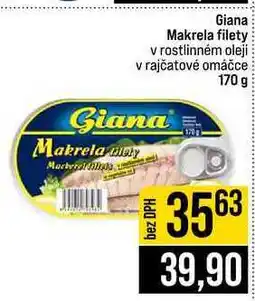Jip Giana Makrela filety v rostlinném oleji v rajčatové omáčce nabídka