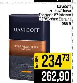 Jip Davidoff zrnková káva Espresso 57 Intense Café Créme Elegant nabídka