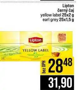 Jip Lipton černý čaj yellow label 25x2 g earl grey 25x1,5 g nabídka