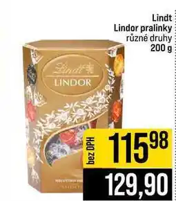 Jip Lindt Lindor pralinky různé druhy nabídka