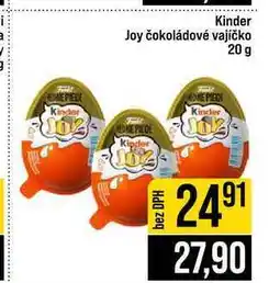 Jip Kinder Joy čokoládové vajíčko nabídka
