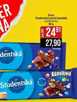 Jip Orion Studentská pečeť čokoláda různé druhy nabídka
