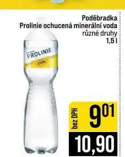 Jip Poděbradka Prolinie ochucená minerální voda různé druhy nabídka