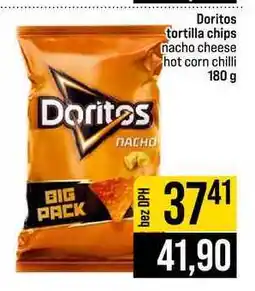 Jip Doritos tortilla chips nacho cheese hot corn chilli nabídka