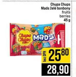 Jip Chupa Chups Mads želé bonbony fruits berries nabídka