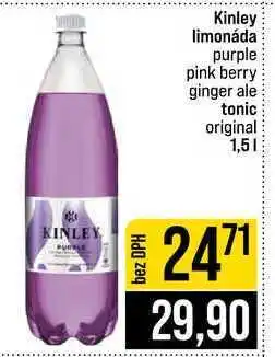 Jip Kinley limonáda purple pink berry ginger ale tonic original nabídka