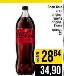 Jip Coca-Cola zero original Sprite original Fanta orange nabídka