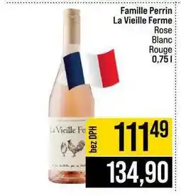 Jip Famille Perrin La Vieille Ferme Rose Blanc Rouge nabídka