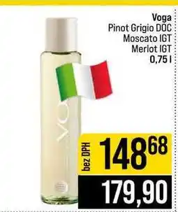 Jip Voga Pinot Grigio DOC Moscato IGT Merlot IGT nabídka