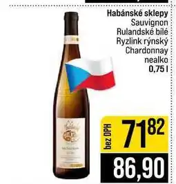 Jip Habánské sklepy Sauvignon Rulandské bílé Ryzlink rýnský Chardonnay nealko nabídka