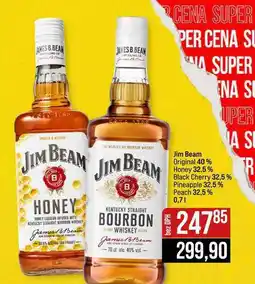 Jip Jim Beam Original 40% Honey 32,5% Black Cherry 32,5% Pineapple 32,5% Peach 32,5% nabídka