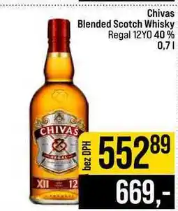 Jip Chivas Blended Scotch Whisky Regal 12YO 40% nabídka