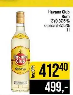 Jip Havana Club Rum 3YO 37,5% Especial 37,5% nabídka