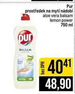 Jip Pur prostředek na mytí nádobí aloe vera balsam lemon power nabídka