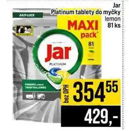 Jip Jar Platinum tablety do myčky lemon 81ks nabídka