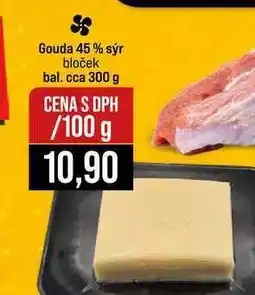 Jip Gouda 45 % sýr bloček bal. cca 300 g 100g nabídka