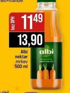 Jip Albi nektar mrkev nabídka