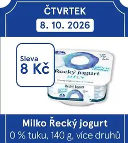 Tesco Milko Řecký jogurt nabídka
