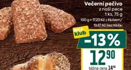 Billa Billa klub Večerní pečivo nabídka