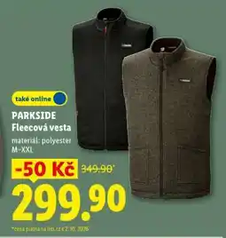 Lidl PARKSIDE Fleeceová vesta nabídka