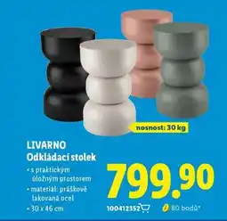 Lidl Livarno Odkládací stolek nabídka