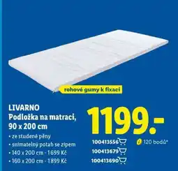 Lidl LIVARNO Podložka na matraci, 90 x 200 cm nabídka