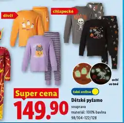 Lidl DĚTSKÉ PYŽAMO nabídka
