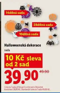 Lidl Halloweenská dekorace nabídka