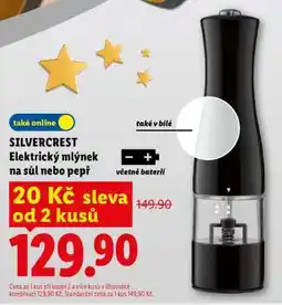 Lidl SILVERCREST ELEKTRICKÝ MLÝNEK NA SŮL NEBO PEPŘ nabídka