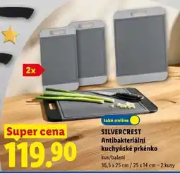 Lidl SILVERCREST Antibakteriální kuchyňské prkénko nabídka